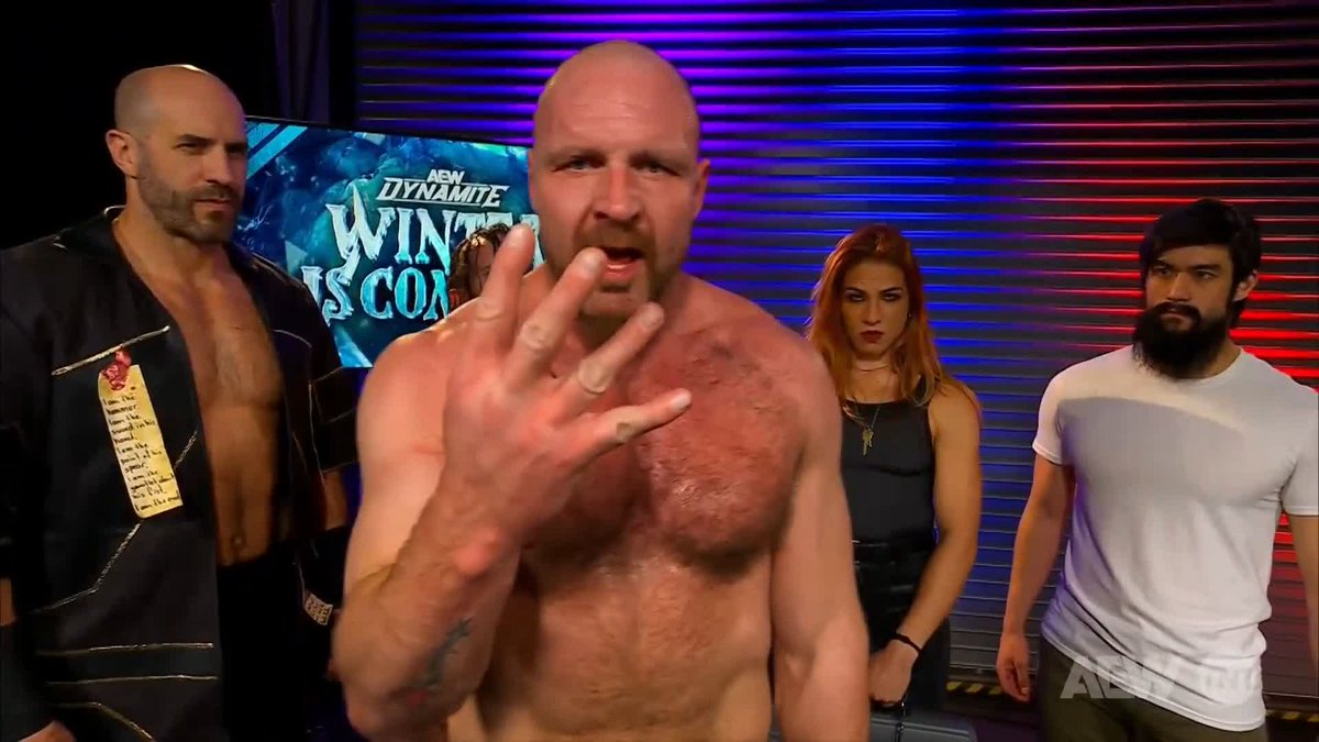 The chase for Jon Moxley's #AEW World Championship has turned into CHAOS! Now with Orange Cassidy, Switchblade Jay White AND #HangmanAdamPage all set to challenge at #AEWWorldsEnd in a 4-WAY, who will walk away with the crown? Watch #AEWCollision on TNT!