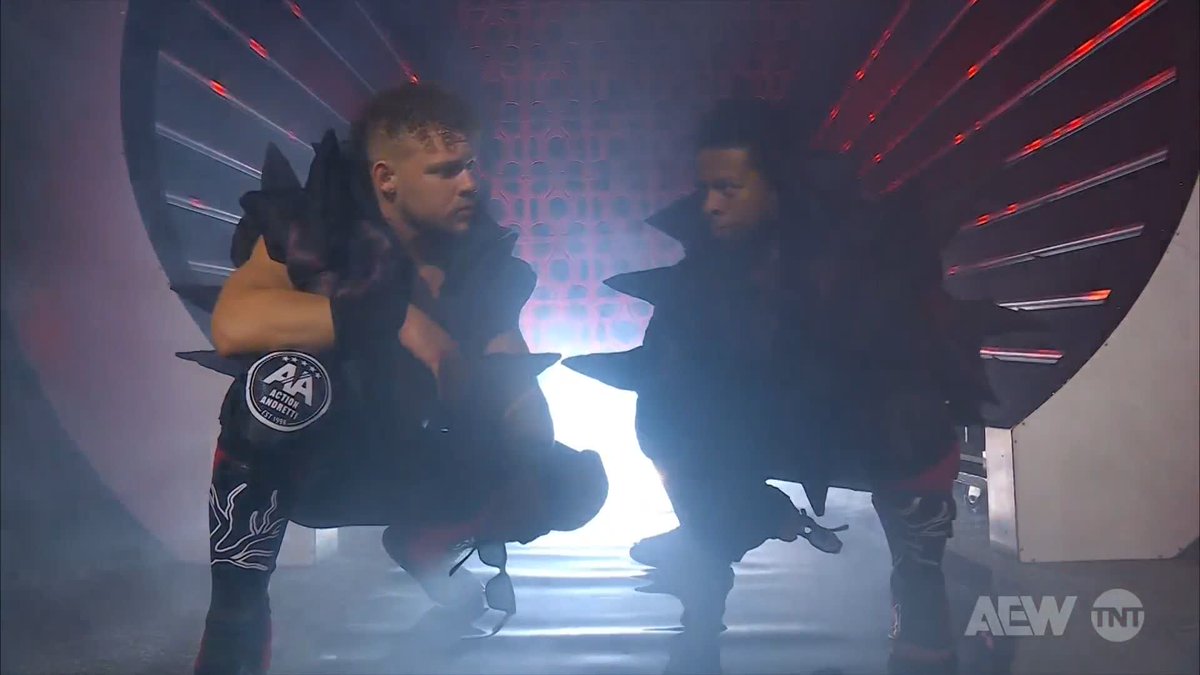 Nah Lio Rush and Action Andretti’s entrance goes crazy😭🔥🔥🔥 #AEW #AEWCollision