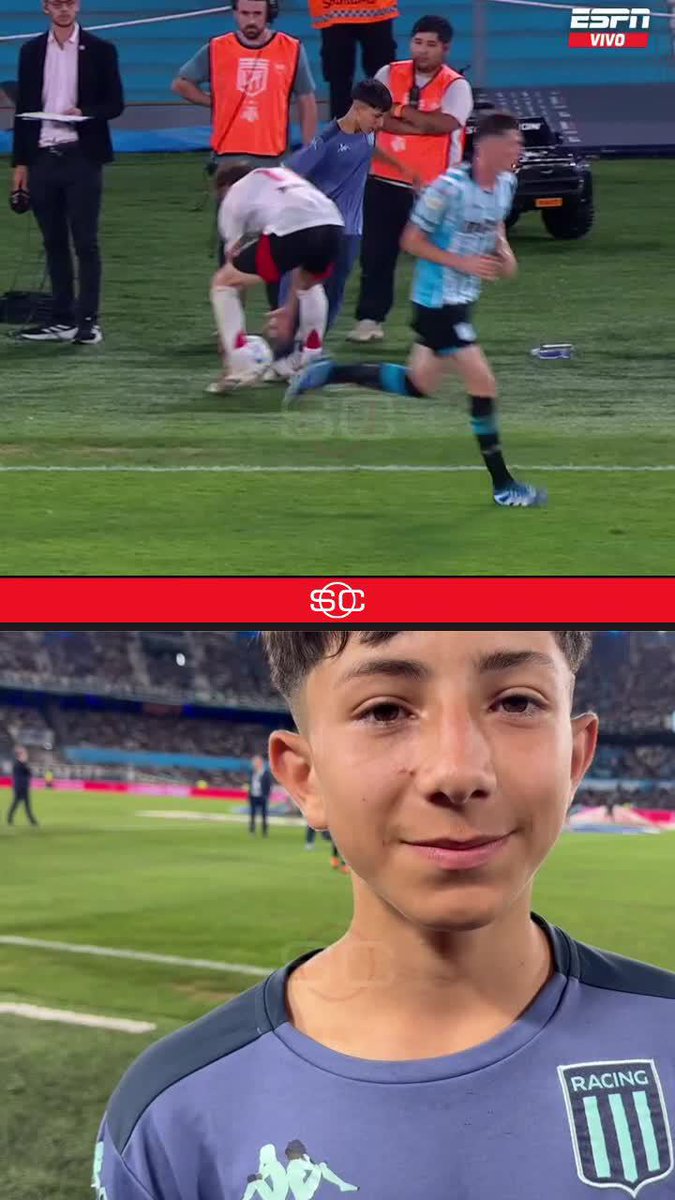 "COLIDIO ME PISÓ FUERTE Y SE LA DEJÉ CORTITA, ESPERO QUE NO ME DUELA DESPUÉS" Tata Santoro, el alcanzapelotas de la Academia sobre el momento con el dealntero de River.