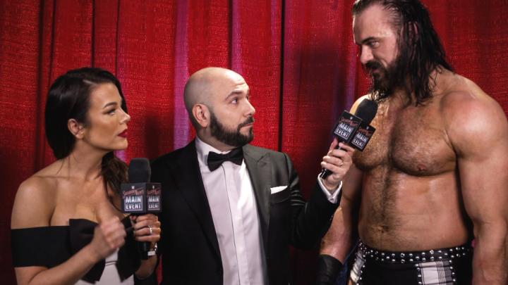 EXCLUSIVE: After his win over Sami Zayn, Drew doesn't stick around for an interview with Jackie Redmond and Peter Rosenberg. #SNME