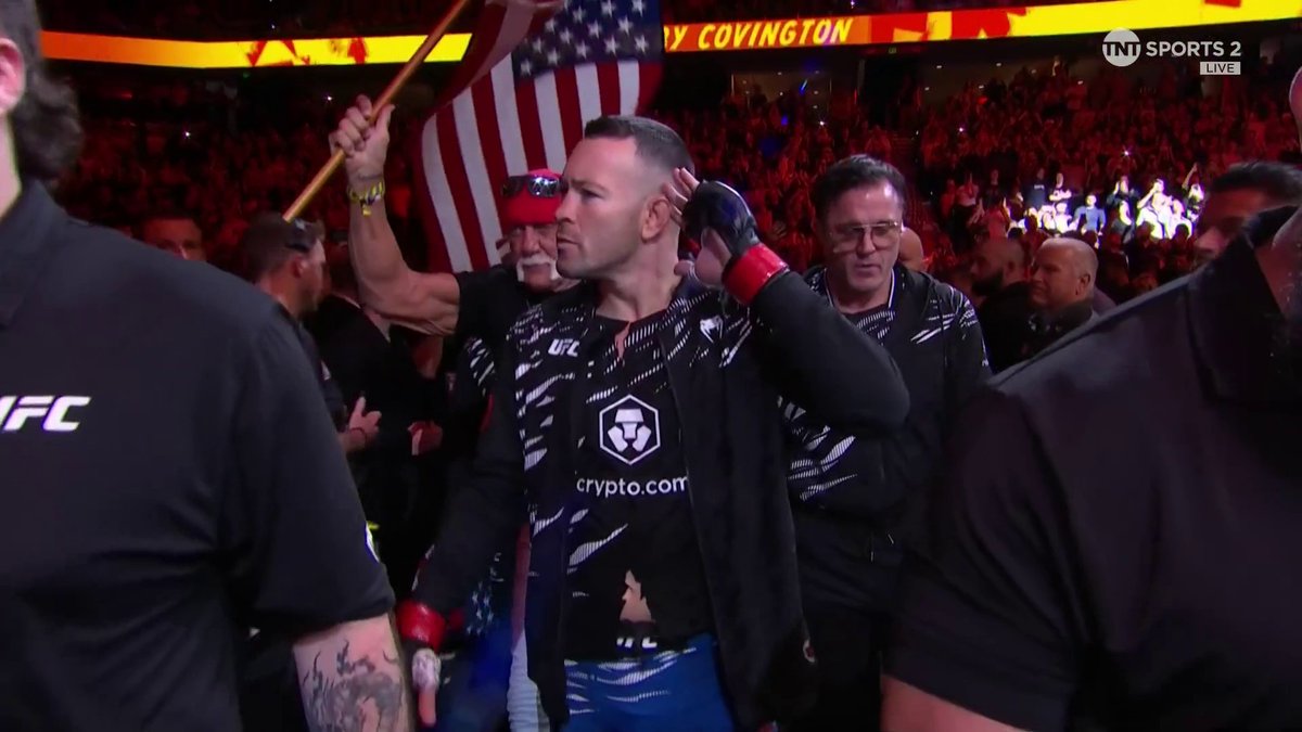 COLBY'S EPIC ENTRANCE WITH HULK HOGAN AND CHAEL SONNEN! 🇺🇸💪 #UFCTampa | LIVE on TNT Sports &amp; discovery+