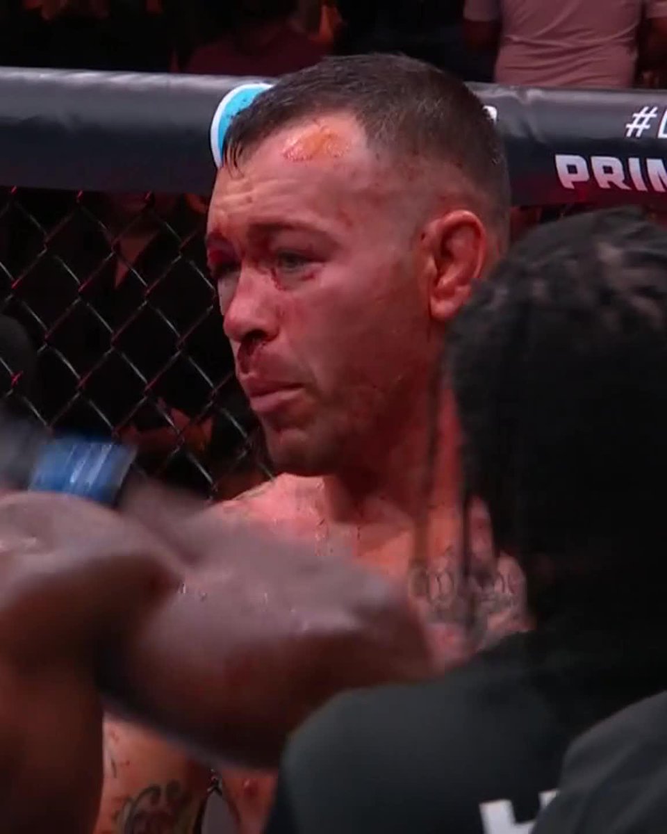 Joaquin Buckley defeats Colby Covington after doctors stop the fight due to a cut above Covington's eye. #UFCTampa