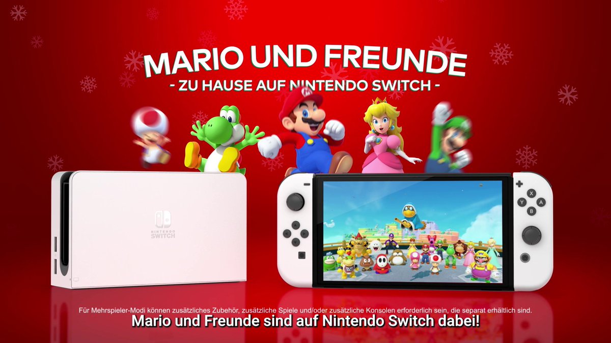 🔊 Ton an und singt mit, um mit Mario und seinen Freunden so richtig in Festtagsstimmung zu kommen! 🎄 #SuperMario #NintendoSwitch