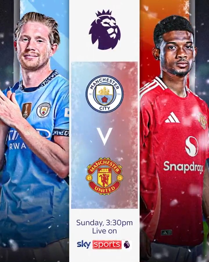 Can Man City get their season back on track in the Manchester derby? 🤔 Watch Man City vs Man United LIVE on Sky Sports from 15:30 🔵🔴