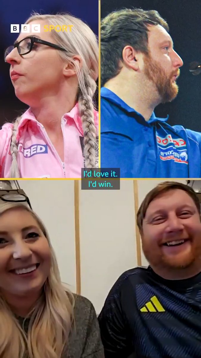 'We play for who does the dishes or who's buying dinner sometimes' 😂 Ahead of the World Darts Championship Cameron Menzies and Fallon Sherrock tell us about their relationship on and off the oche ⤵️