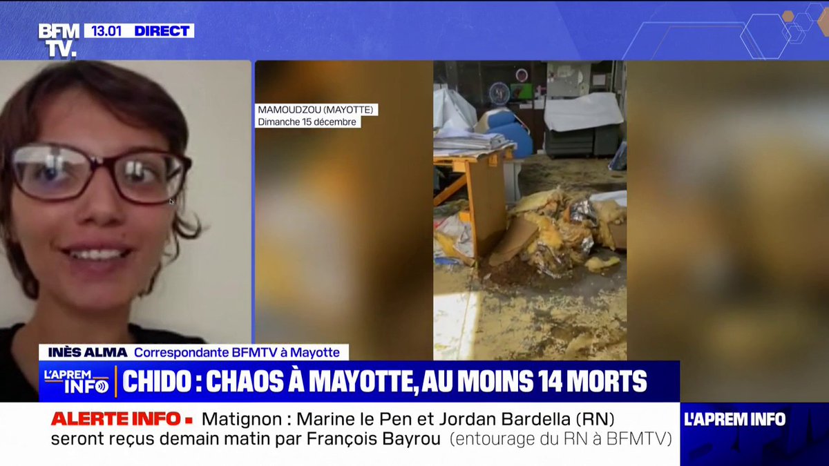 Mayotte: au moins 14 morts et plus de 250 blessés selon un bilan provisoire après le passage du cyclone Chido