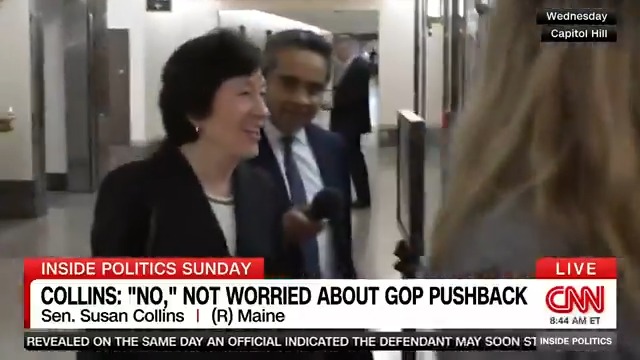 NEW: Trump allies have launched a pressure campaign on Capitol Hill to make sure no GOP senators break with Trump on his Cabinet picks. Is Sen. Susan Collins feeling nervous? Hear what she tells Manu Raju. #InsidePolitics