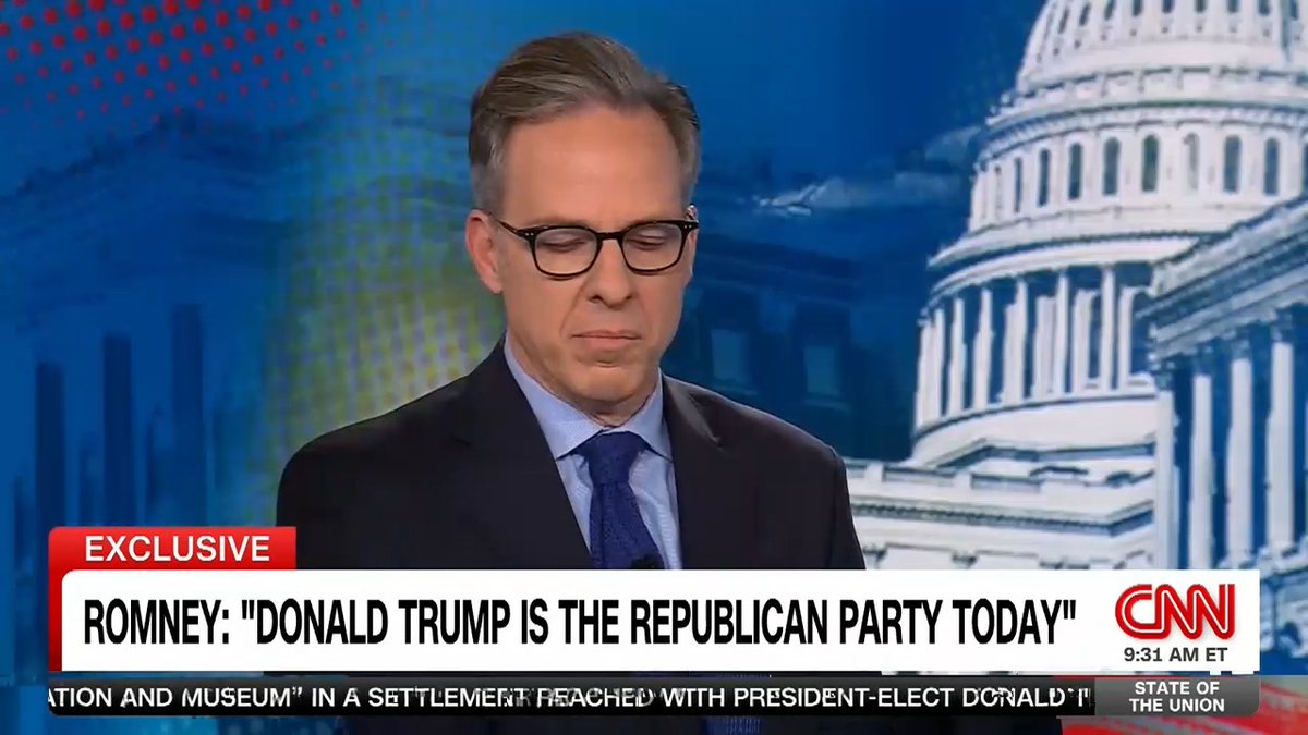 "I think most people disagree with me. I'm willing to live with that." Senator Mitt Romney stands by his past criticism of Trump but says the 2024 election results show "Democrats have badly misread the direction of the country... and President Trump took advantage of that."