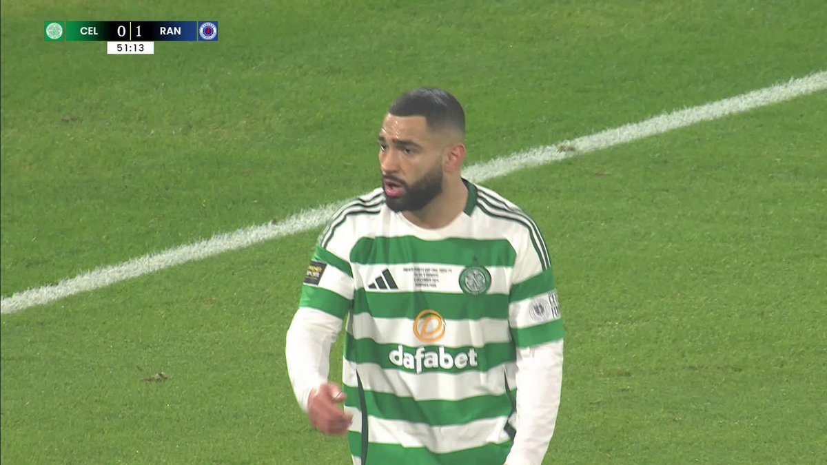 A MASSIVE interception by Cameron Carter-Vickers! 👏 A great chance for Rangers to double their lead goes begging 🔵 #PremierSportsCup