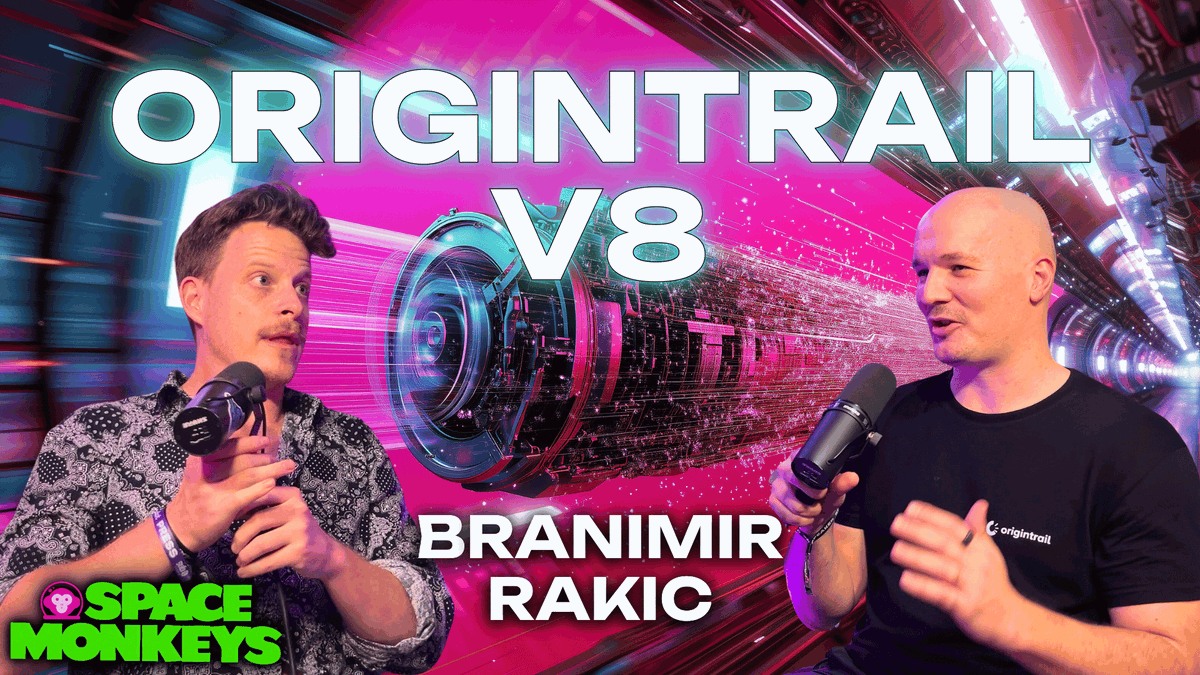 S P A C E M O N K E Y S ˄͎ Podcast Artificial Intelligence & the Humans → Becoming Neurosymbolic ☯️ feat. Brana Rakic w/ Jay Chrawnna Show Notes: What happens when bots outnumber humans online? Here we explore how the world of AI is evolving & what OriginTrail, under the guidance of Branimir Rakic, is doing to ensure humans remain at the heart of the internet. We discuss OriginTrail's mission to create the largest collective knowledge base in the world leading their innovative approach to Collective Neurosymbolic AI. This technology aims to blend human knowledge with AI, ensuring the internet remains a space for genuine human interaction rather than just a playground for bots. Learn about the recent strides OriginTrail has made, including the launch of DKG Edge Nodes, the TRAC programmatic treasury & the upcoming DKG V8. Whether you're an AI enthusiast, a tech builder, or someone concerned about the future of the internet, this video provides a comprehensive look at how we can collectively steer AI towards a more human-centric path. Timestamps: 0:00 OriginTrail Mission 3:45 Dead Internet Theory 5:10 Paranets & Edgenodes 12:49 DeSci Paranet 16:27 Programatic TRAC Treasury 20:19 NEURO 22:16 V8 Sneak Peak Follow The Kus! ❤️🤖