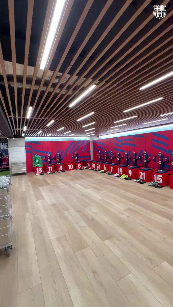 El nostre vestidor 💙❤ #BarçaLeganés