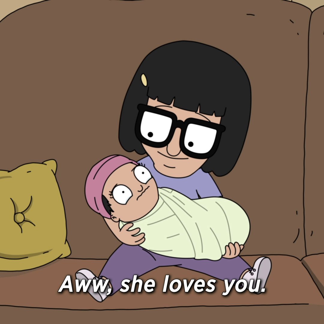 tina's the best big sister ever, period. watch #bobsburgers now on Hulu!