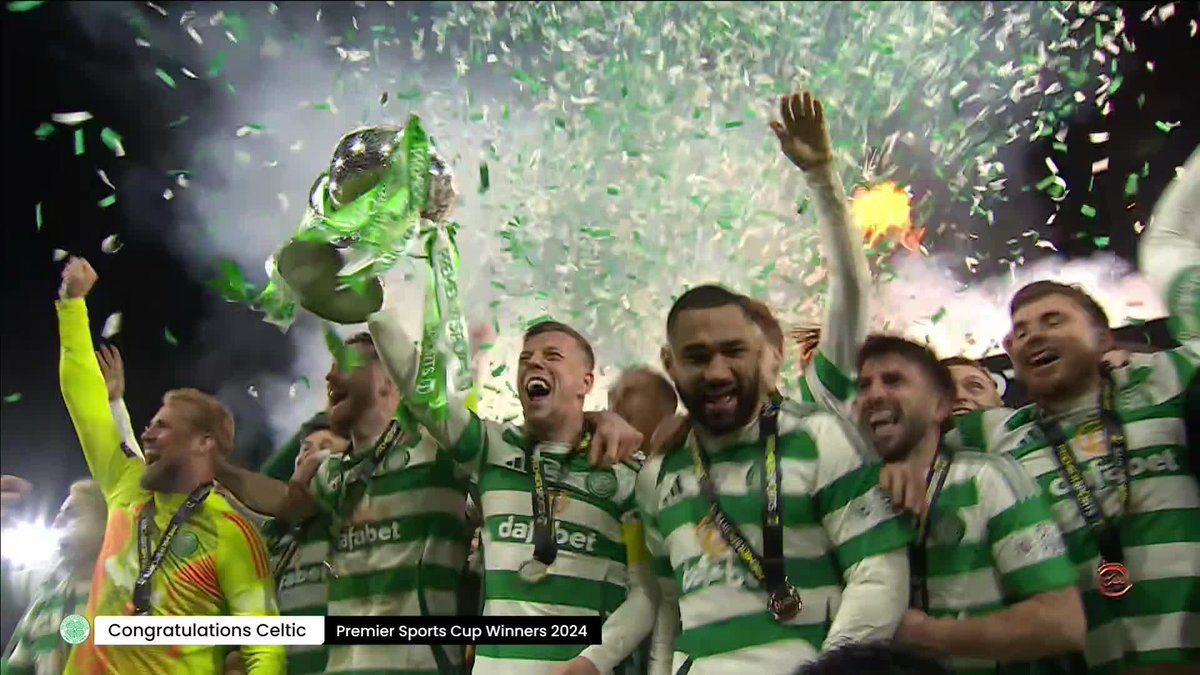 "The #PremierSportsCup winners are CELTIC!" 🍀🏆 Another special day at Hampden for the Hoops 👏