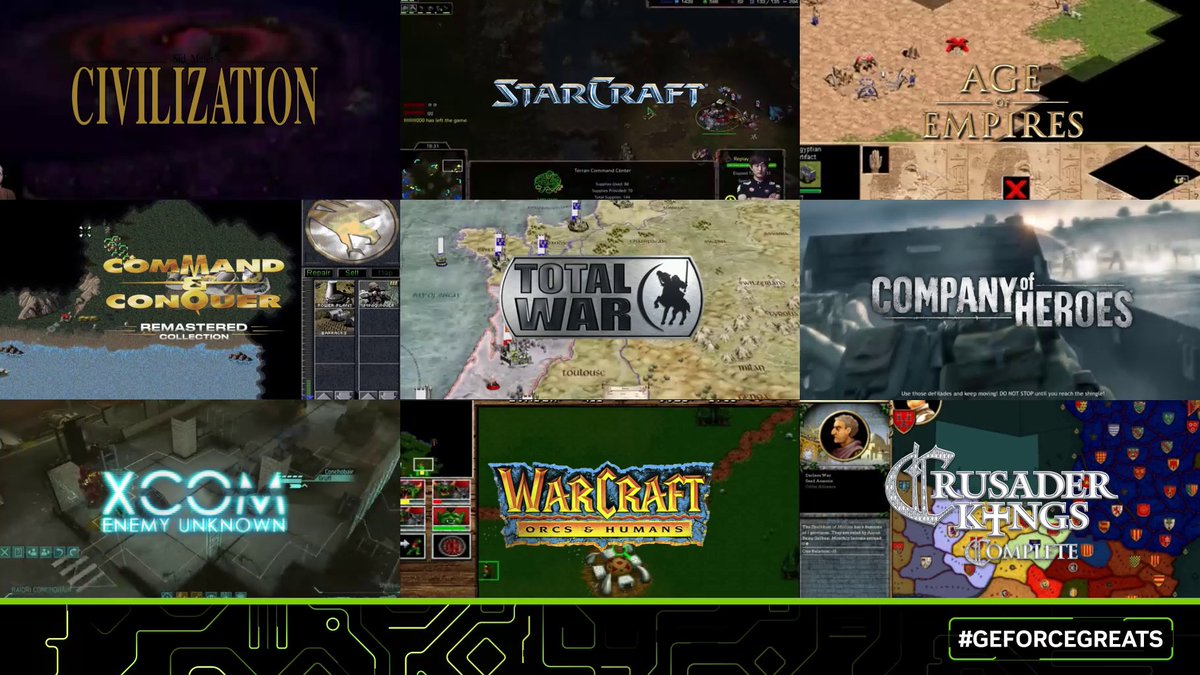 What PC strategy series have you logged the most hours on throughout the decades? #GeForceGreats
