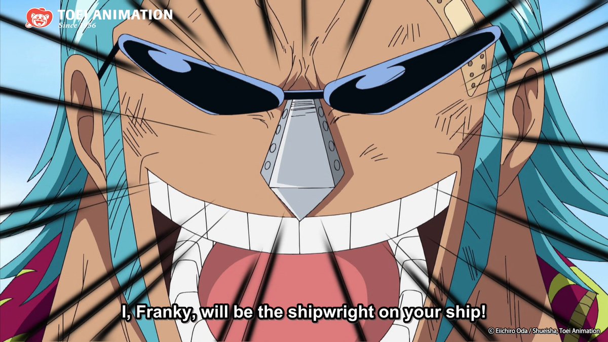 Without this super character, we wouldn't have the Thousand Sunny! ☀️ It's time to Meet Franky, and who better to showcase our beloved cyborg shipwright than his English voice, Patrick Seitz.
