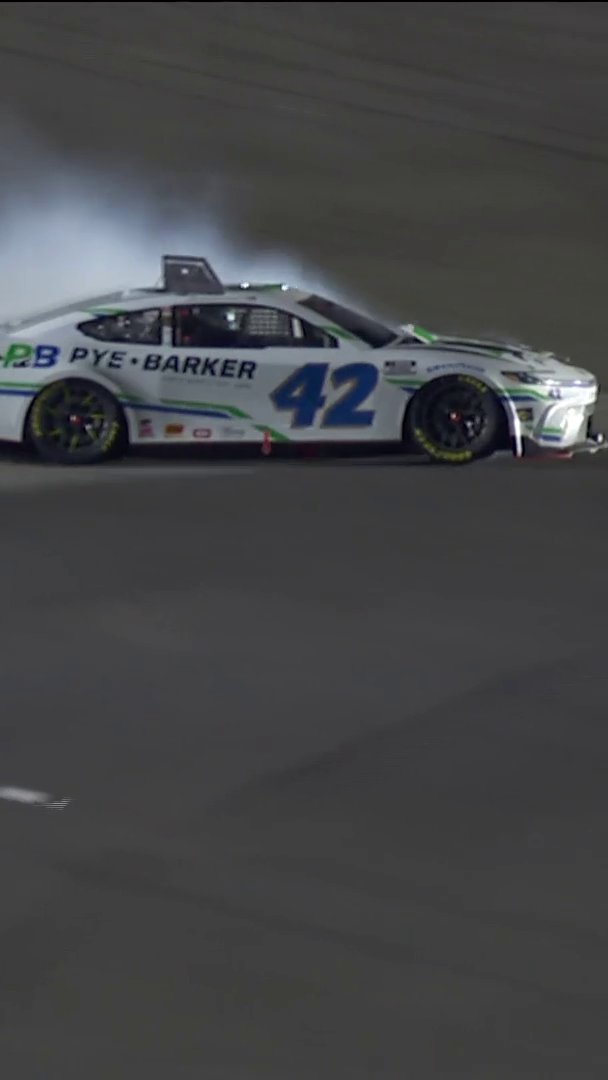 Somehow, John Hunter Nemechek kept this car out of the wall. 😅