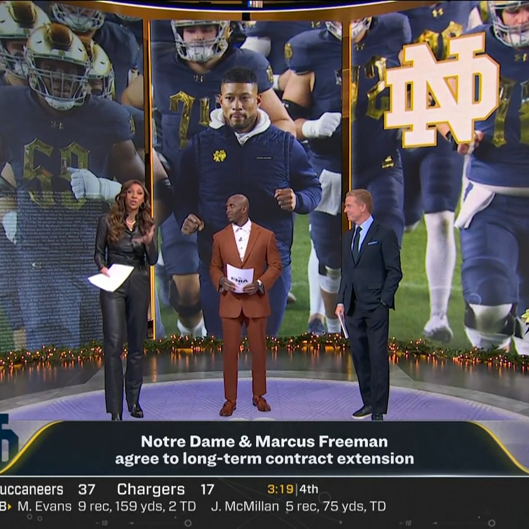 Marcus Freeman will call South Bend his long-term home. Notre Dame Football | #GoIrish