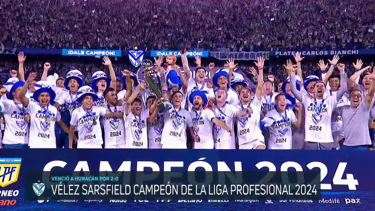 Saluden a Vélez ⚪️🔵⚪️, el campeón del fútbol argentino 🇦🇷⚽️.