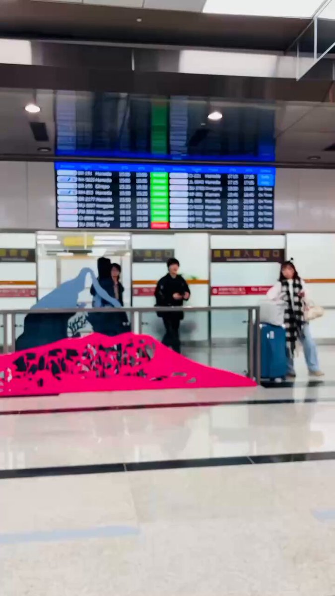 ね、ねむい🥱荷物を片付けたくない。 靴下がもう無いので日本に帰ります✈️🇯🇵 行きの空港がさみしかったので、我々はお見送りを希望します🫶🇹🇼 我很孤獨🥹