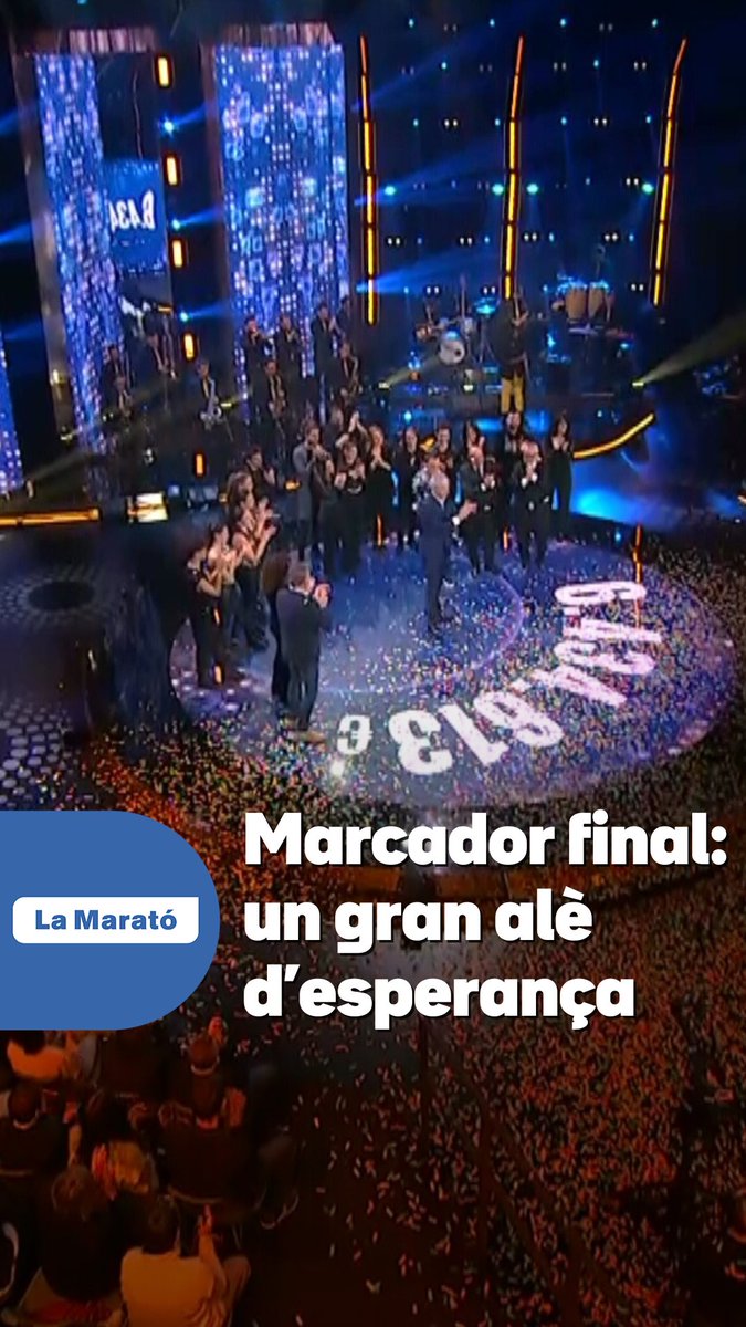 🙌 Milions de gràcies per aquest gran alè d'esperança! ✨ La vostra solidaritat amb la 33a edició de La Marató arriba als 6.434.613 € per les malalties respiratòries! Recordeu que continuem sumant donatius fins al 31 de març A ple pulmó 🫁 #LaMarató3Cat