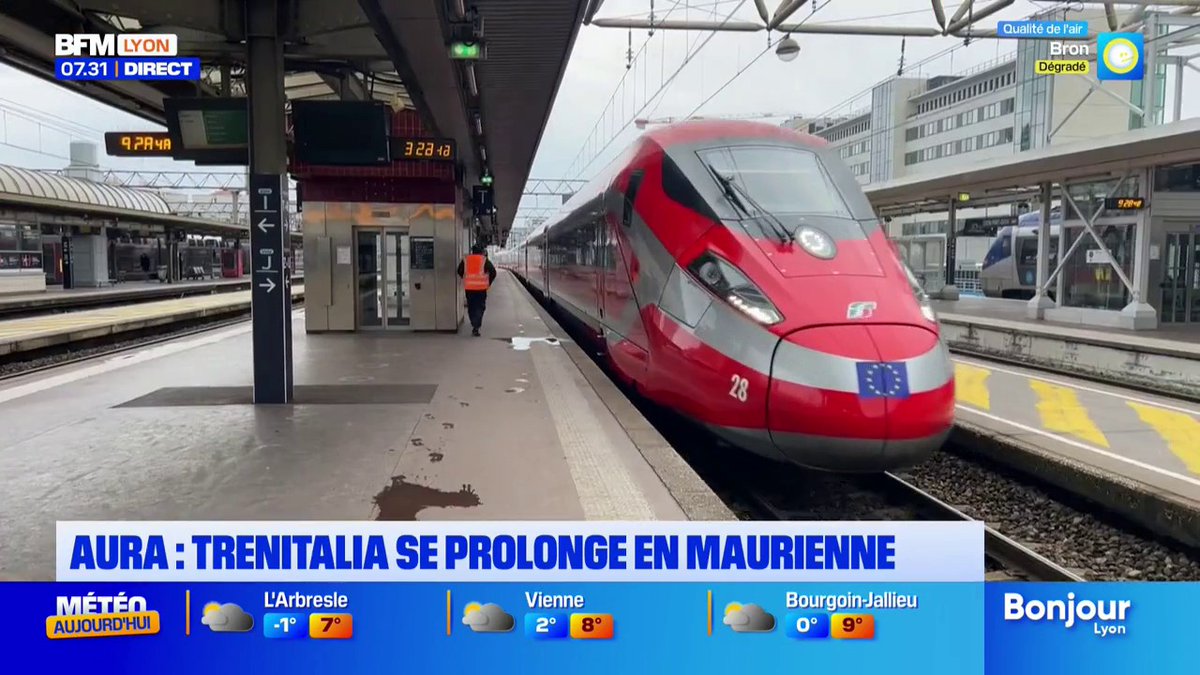 Lyon: Trenitalia a inauguré dimanche sa liaison avec la Maurienne