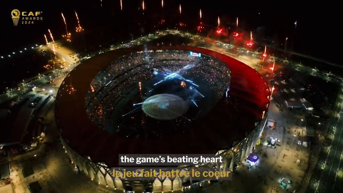 "This is Africa, the game's beating heart." ⚽️❤️ The biggest night of the year is here. 😍 #CAFAwards2024