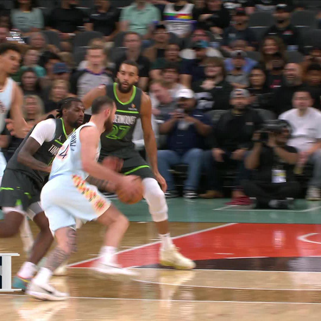 😤 Le 𝗗𝗨𝗡𝗞 de Victor Wembanyama 🇫🇷 devant Rudy Gobert 🇫🇷 !