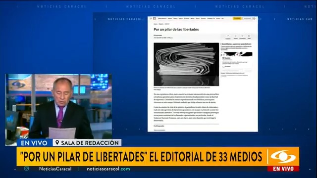 33 periódicos, semanarios y revistas de todo el país publicaron hoy en sus editoriales una carta en la que advierten su posición frente al estado de la libertad de prensa en este Gobierno. Le contamos los detalles sobre el tema. Más en