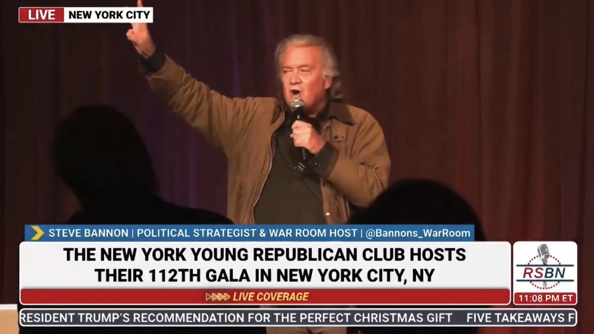 Steve Bannon suggests that Donald Trump can run for a third term in 2028: "Mike Davis tells me since [the Constitution] doesn't actually say 'consecutive,' that, I don't know, maybe we do it again in '28."