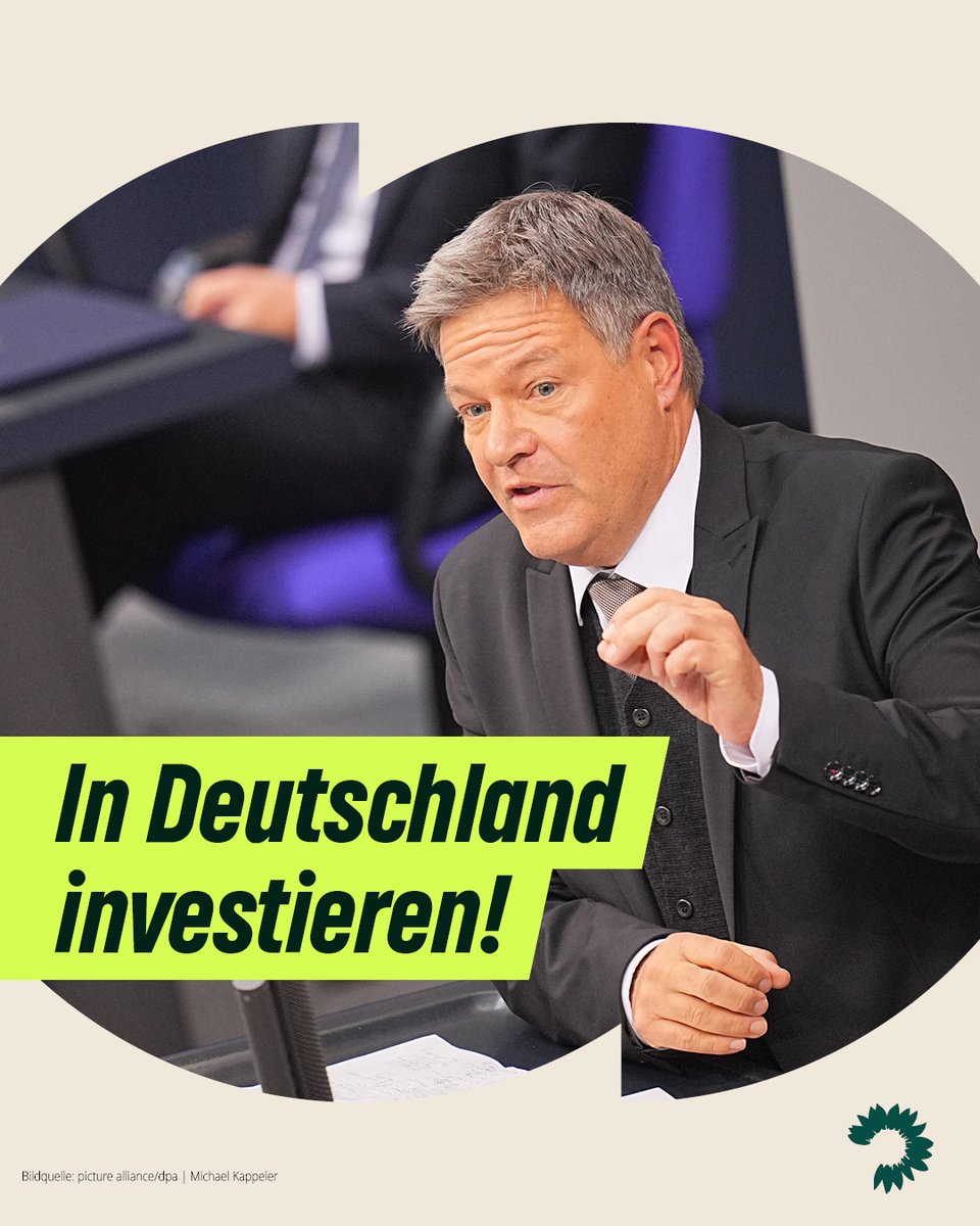 Wir brauchen keine Oppositionsrethorik &amp; finanzpolitischen Märchenstunden, sondern Investitionen in die Zukunft. Die besten Lösungen finden wir nur durch ein konstruktives Miteinander. Das macht Robert Habeck bei der Debatte zur #Vertrauensfrage deutlich.