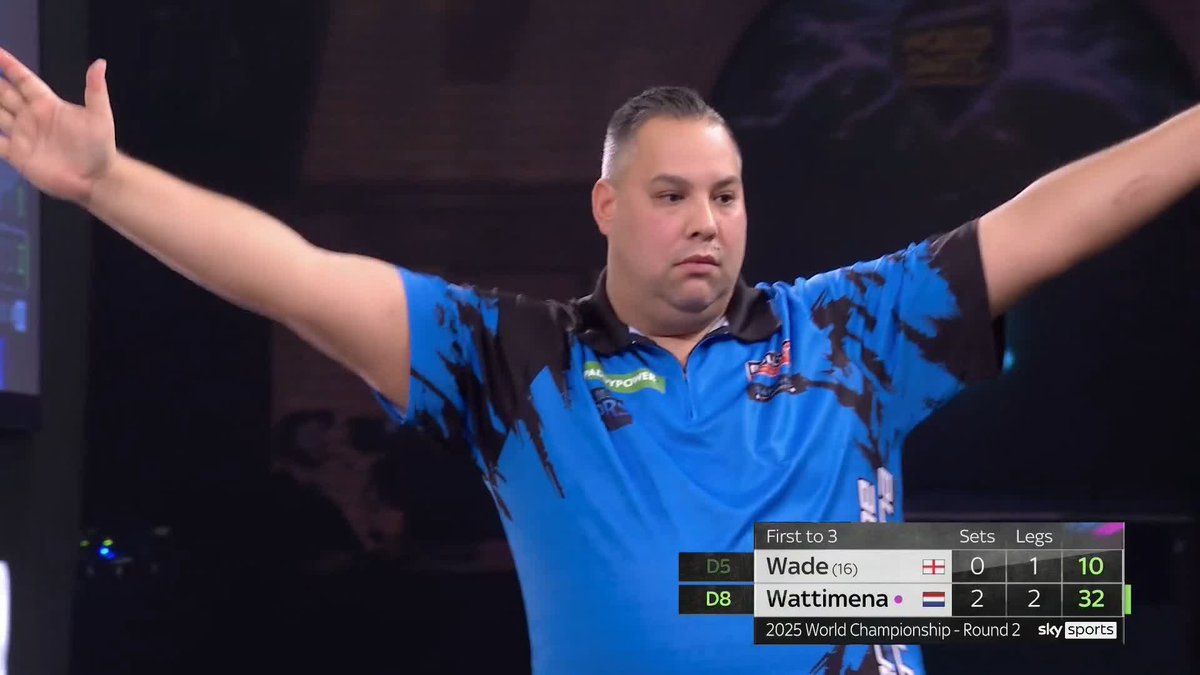 WATTIMENA WALLOPS WADE! 🇳🇱 Jermaine Wattimena's sensational form continues! The Dutchman dispatches four-time semi-finalist James Wade in straight sets, as Wade suffers another early exit at Ally Pally! 📺 #WCDarts | R2