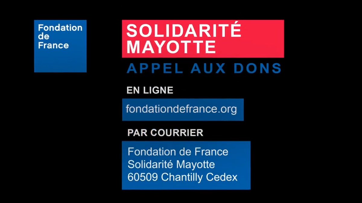 🔴 #SolidaritéMayotte | Face au violent cyclone qui a ravagé Mayotte, la Fondation de France lance un appel à la solidarité nationale Faites un don : 💻