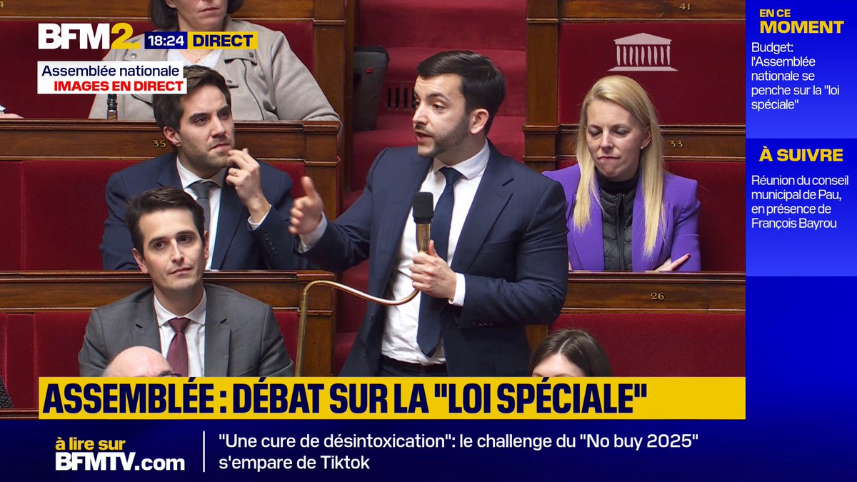 💬 "Je sais que vous auriez préféré qu'il y ait une panique financière" Jean-Philippe Tanguy (RN) attaque le bloc central lors du débat sur la loi spéciale à l'Assemblée nationale