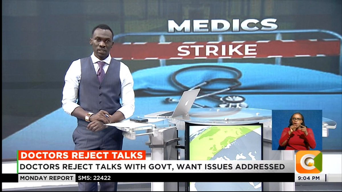 Doctors Reject Talks: Doctors reject talks with govt, want issues addressed KMPDU says strike will begin midnight on Sunday Pay for intern doctors among contentious issues KMPDU threatens to shut down Nairobi Hospital #CitizenMondayReport Trevor Ombija, HSC