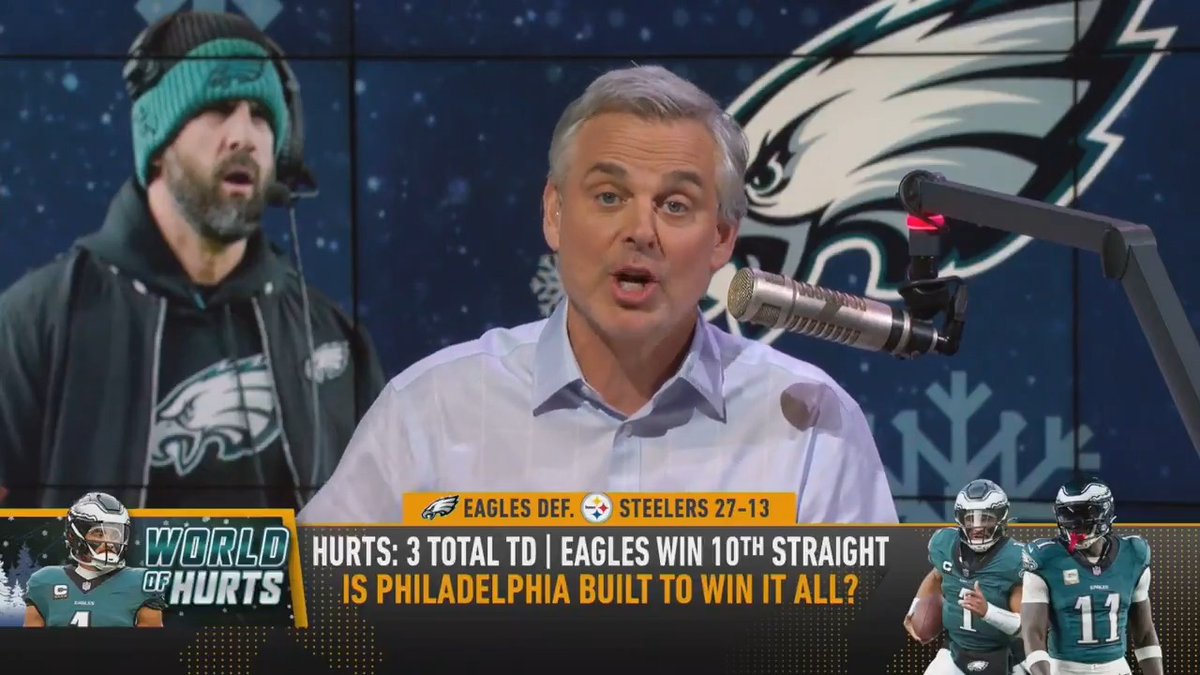 Against all odds, all the Eagles do is win... "I'm going to pick them to win the Super Bowl." — @ColinCowherd