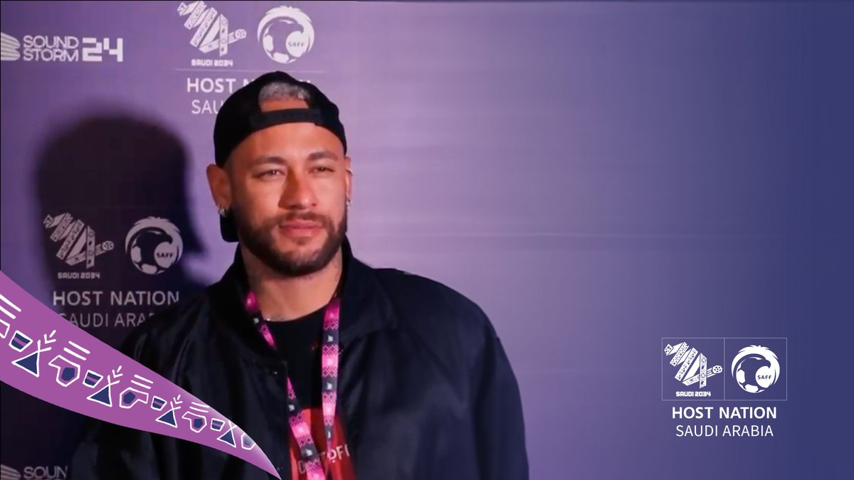 Our stars always shine bright at night. ⭐️ Thank you ياسر القحطاني Neymar Jr Otávio Monteiro Ângelo Gabriel for celebrating #Saudi34 with us مدل بيست | MDLBEAST 🎵