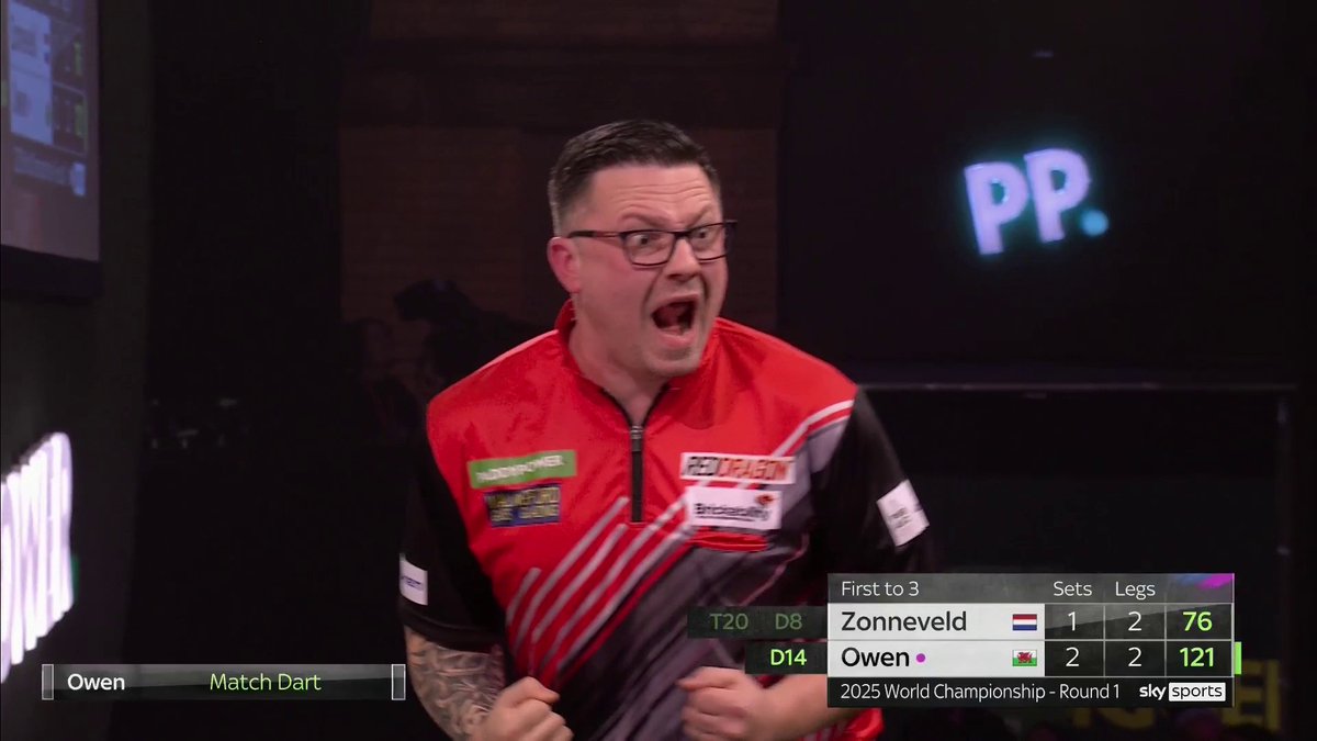 Robert Owen, you beauty! 🏴󠁧󠁢󠁷󠁬󠁳󠁿 The Welshman closes out with a stunning 121 finish! 💥
