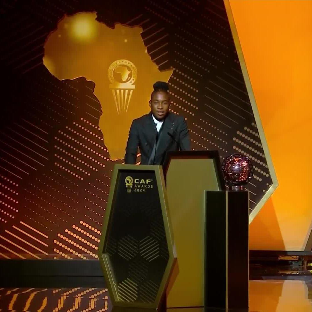 Barbra Banda's speech after winning the CAF Women's Player Of The Year Award 2024. ✨