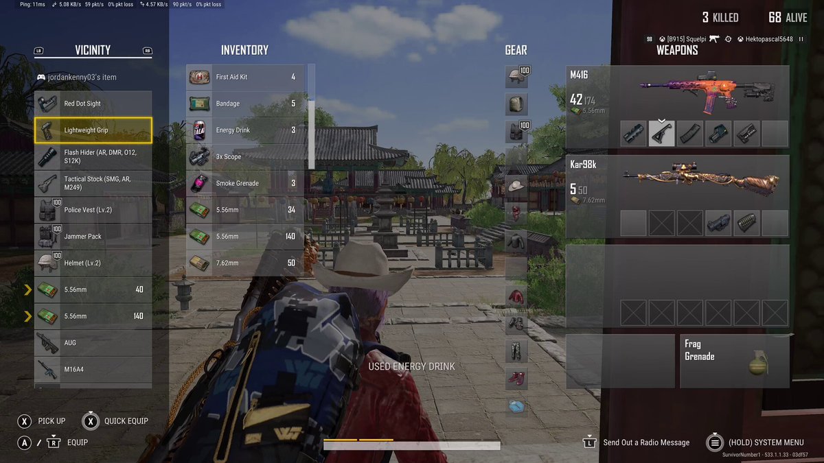 An example of how busted the footsteps are in PUBG atm. (Often enemy steps are just non-existent). 1. You hear *indoor*/wooden footsteps when I’m in the little shack. 2. You hear *Outside* footsteps when I run down the stairs. 3. After stairs, you can then here *inside*/wooden floor steps even thought I’m out running on concrete? #PUBG
