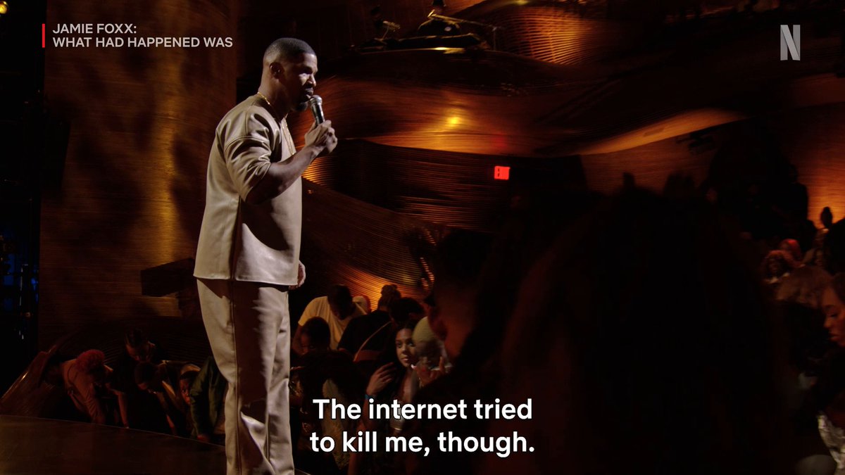 Favorite moment in Jamie Foxx: What Had Happened Was...we'll go first: