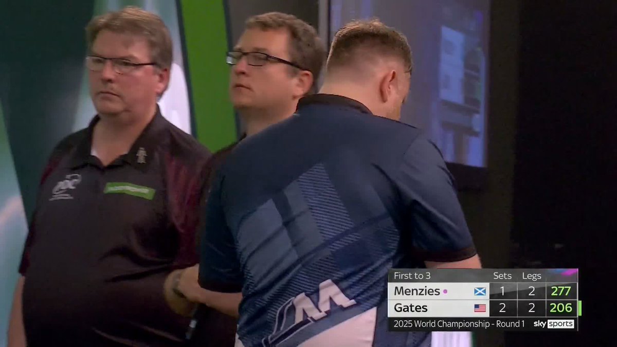 GATES STUNS MENZIES! 😱 Leonard Gates dumps Cameron Menzies out of the World Championship! Emotional scenes at the end with Menzies visibly distraught. 📺 #WCDarts | R1