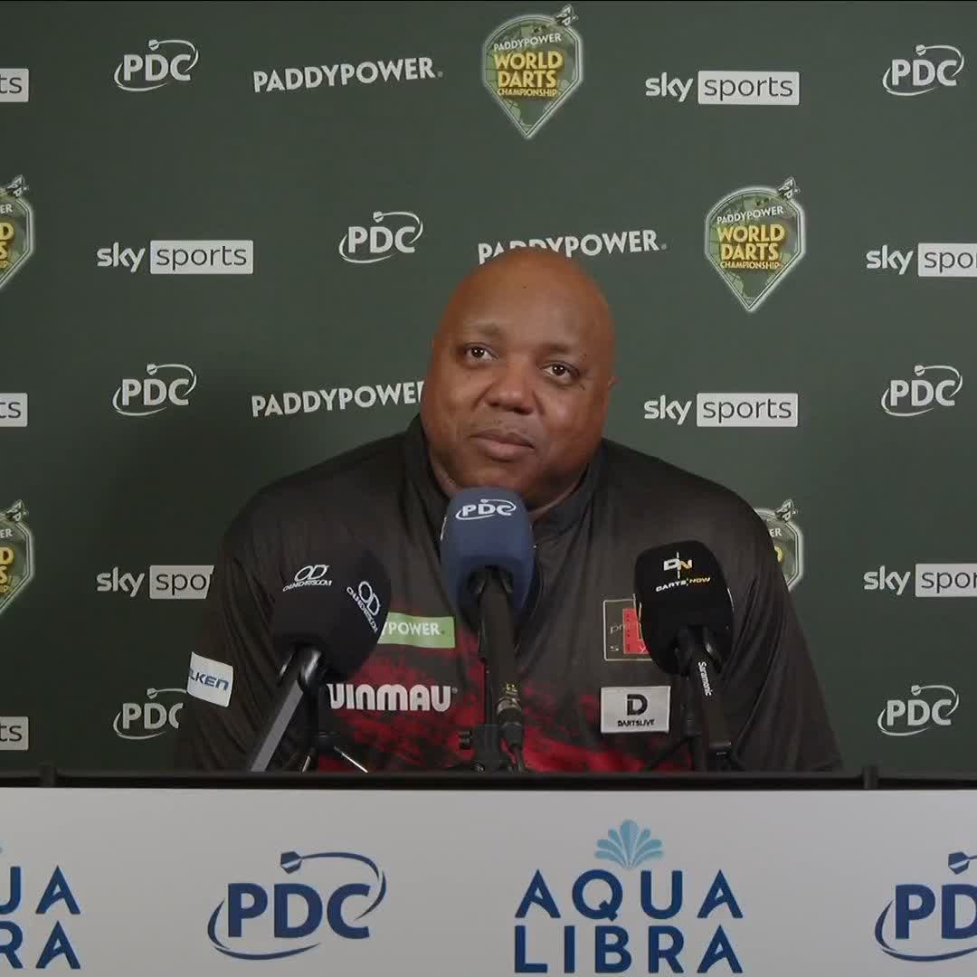 🗣️ "Nathan has a lot of fans, but the monster is coming!" 🤣 Leonard Gates looks ahead to a fascinating showdown against Nathan Aspinall, after overcoming Cameron Menzies in his opening round tie! #WCDarts