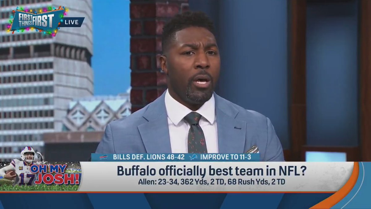 “It’s been a great team effort from the Buffalo Bills… They’re the best team in the NFL.” — Greg Jennings