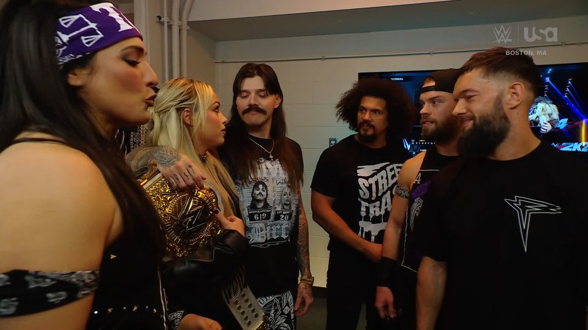 Everything okay in #TheJudgmentDay? 👀 #WWERaw