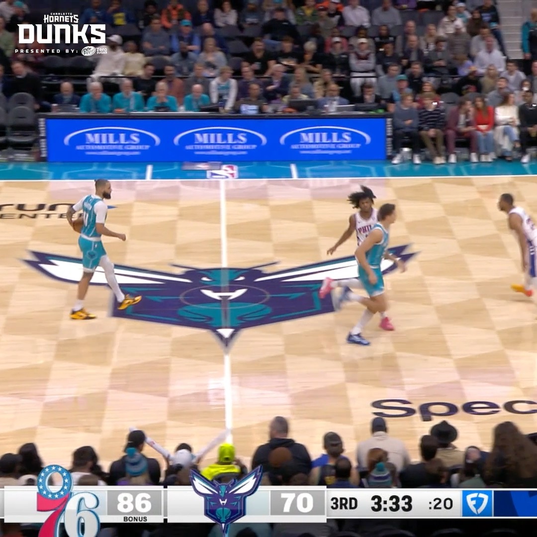 dunk #3 for #4 Nick Richards | Dr Pepper | 📹 Hornets On FanDuel Sports Network