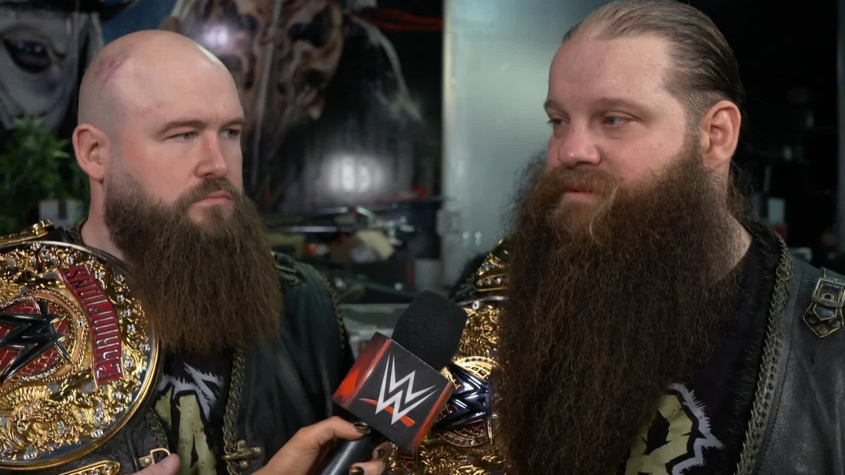 EXCLUSIVE: The War Raiders get emotional about what it means to overcome potential career ending injuries to win the World Tag Team Titles for the first time in over 5 years. #WWERaw