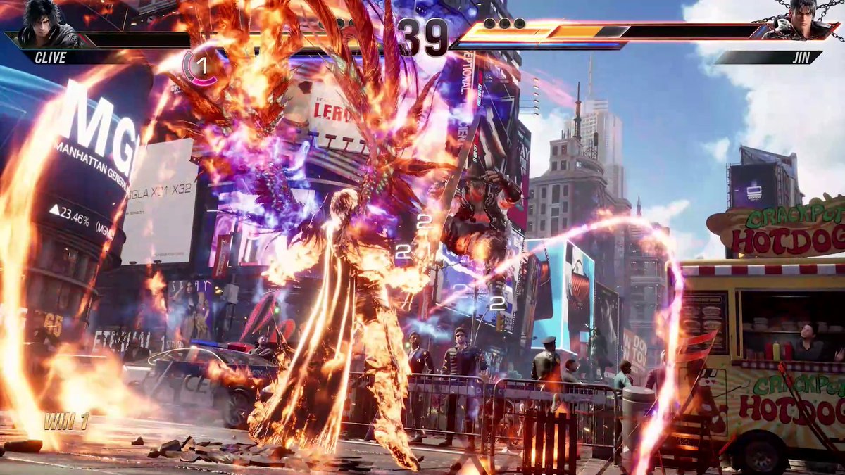 FINAL FANTASY XVI x TEKKEN 8 #TEKKEN Shop update - part 3 ✨ Last but not least, a new free hit effect from #FFXVI is available in the #TEKKEN Shop! Display the damage you're dealing - in ✨style✨!