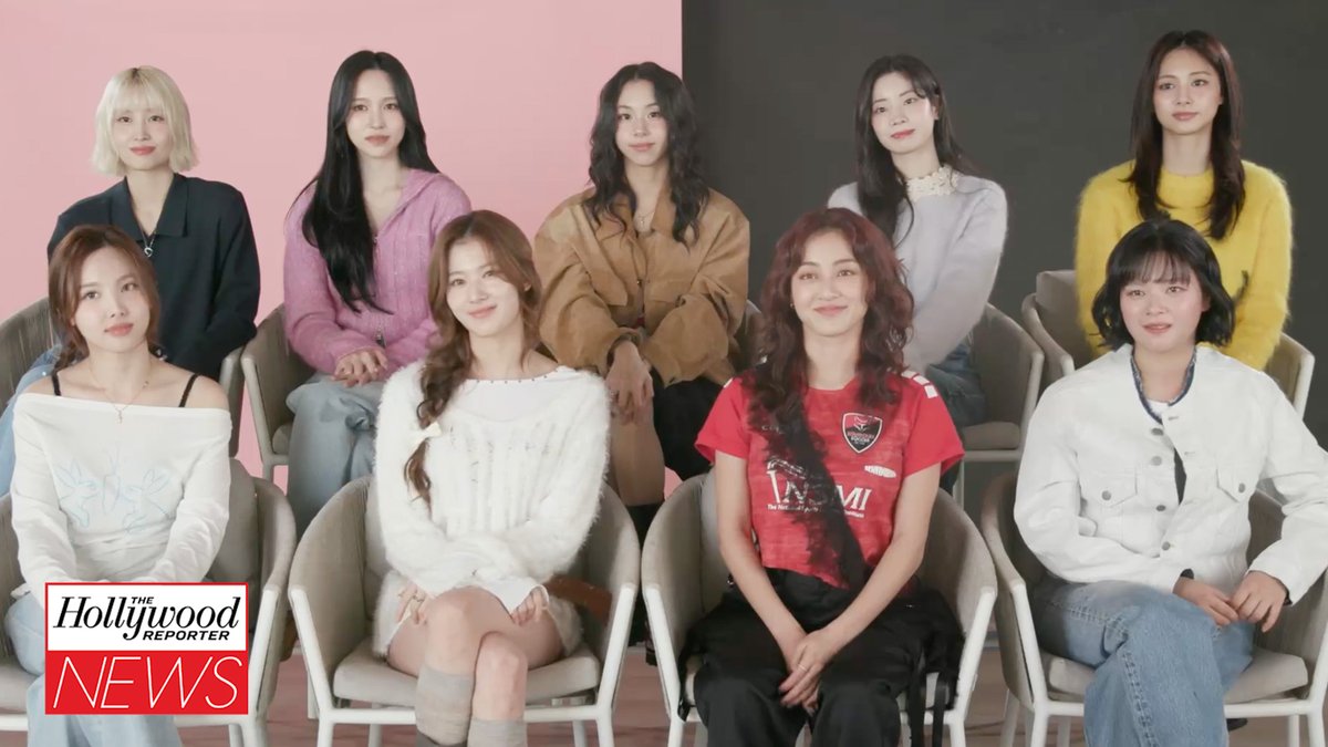 The members of Twice sat down with THR to talk all about their new album #Strategy, collaborating with Megan Thee Stallion and more #THRNews
