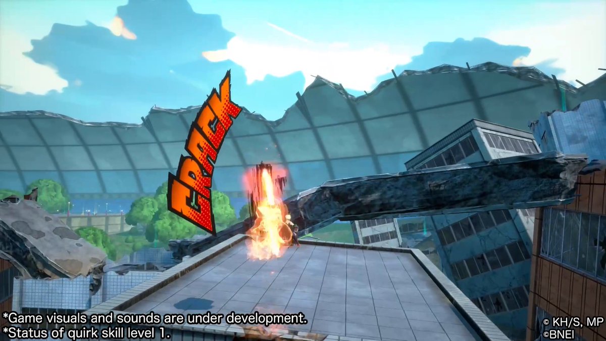 Kirishima "Red Drive" skill intros! Quirk Skill α: Red Drive Charge forward while spinning, jump and wall-run while charging, and launch a forward cutting attack at your opponent! #MHUR