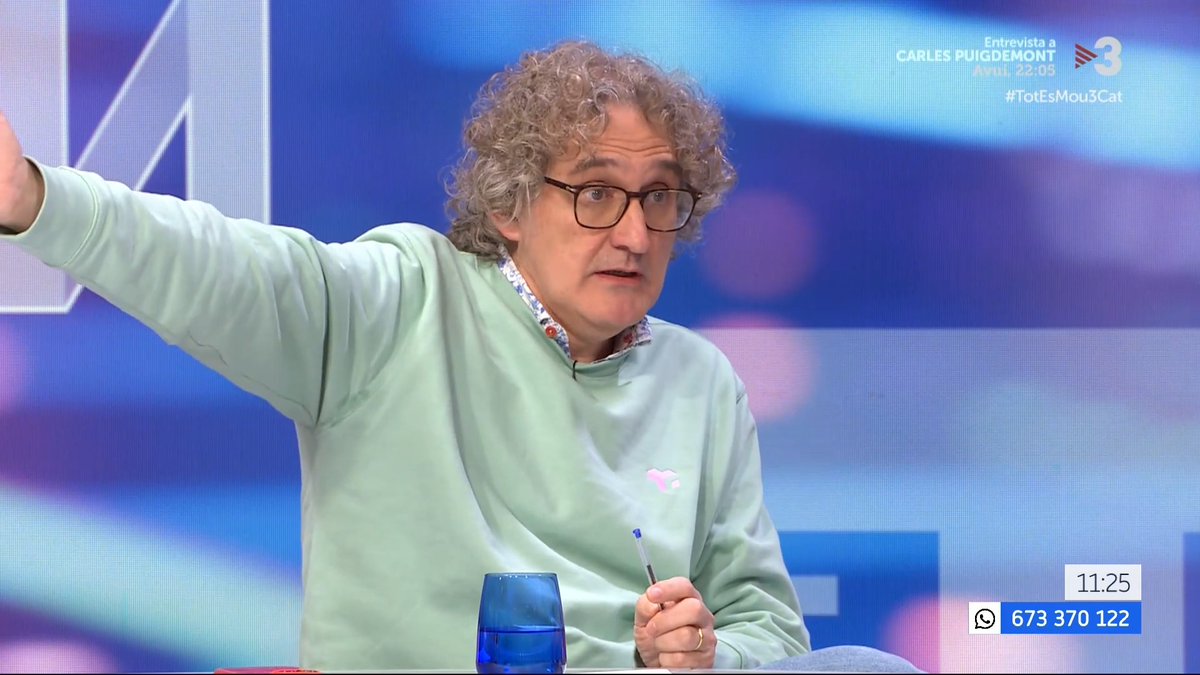 🔴 "No ens adonem del que està avançant la humanitat. Les meves filles pels deures del col·le fan unes coses que jo ni somiava. Einstein ara es despertaria i semblaria un analfabet. " Daniel Sánchez-Crespo (Dani Sanchez-Crespo), autor de "La segunda venida" #TotEsMou3Cat